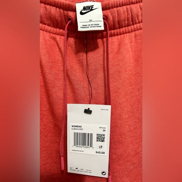 Nike NWT sz 2X Standard Mid Rise Fleece Pants - Picture 4 of 4